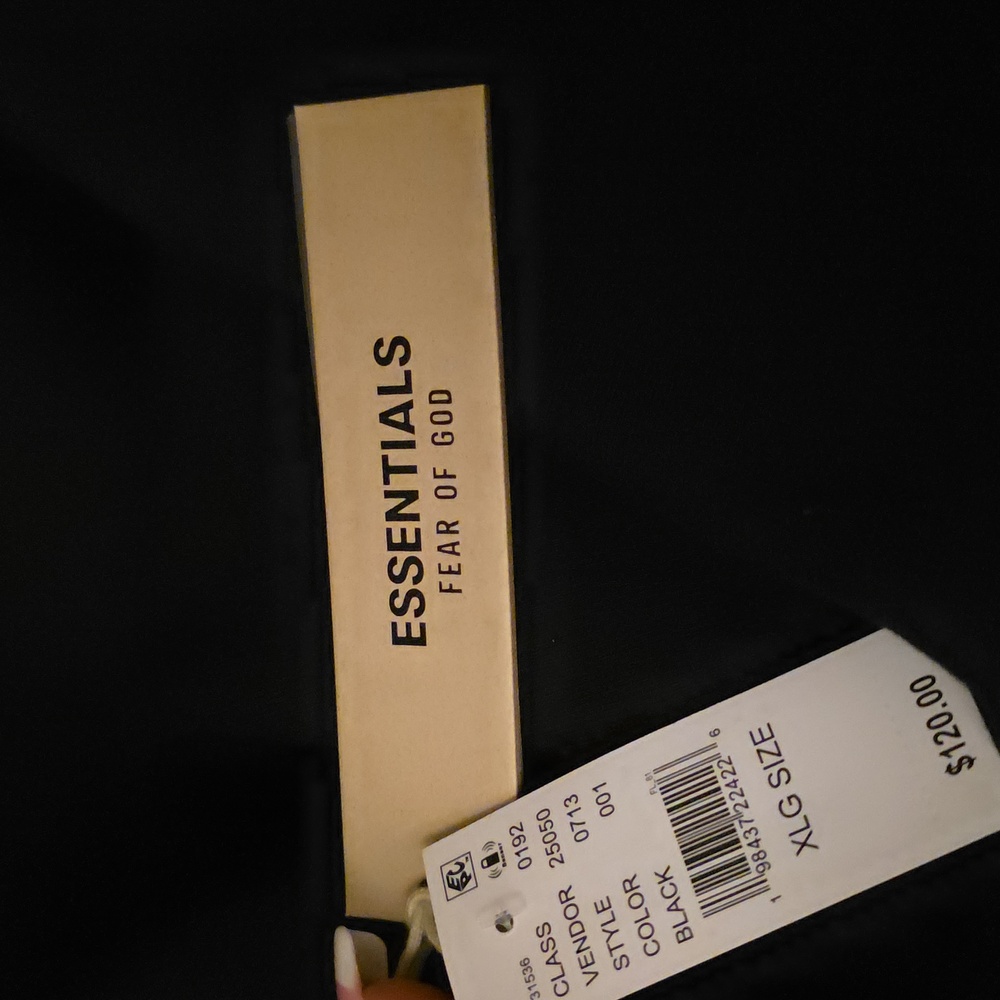 Fear of God Essentials Fleece Hoodie II 'Black' - Picture 3 of 3